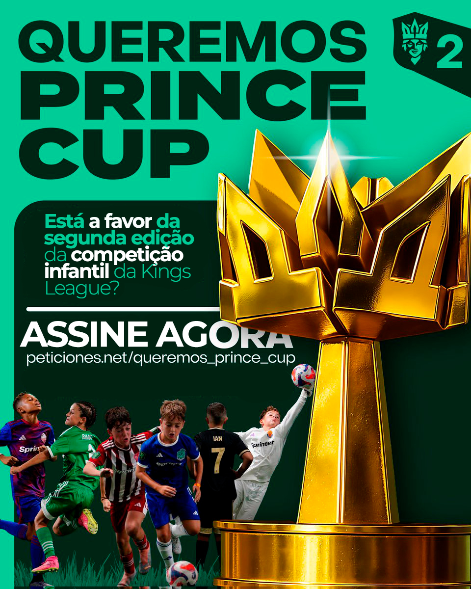 fer(nando) nyvelado • fanaccount (@nyvibrussel) on Twitter photo A Kings Legue teve, alguns anos atrás, na Espanha, uma edição de base, com jogadores juniores, a Prince Cup.
Agora, a comunidade da KLTT está com uma petição para convencer a <a href="/KingsLeague/">Kings League Spain</a> e o ceo da liga @oriolqf a realizarem uma segunda edição!
#QueremosPrinceCup A Kings Legue teve, alguns anos atrás, na Espanha, uma edição de base, com jogadores juniores, a Prince Cup.
Agora, a comunidade da KLTT está com uma petição para convencer a <a href="/KingsLeague/">Kings League Spain</a> e o ceo da liga @oriolqf a realizarem uma segunda edição!
#QueremosPrinceCup