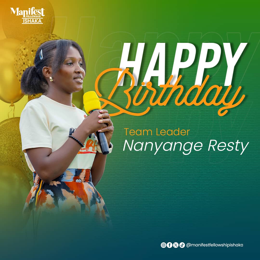 ManifestIshaka's tweet photo. *🎂Happy Birthday Team Leader Ms. Nanyange Resty🌟* https://t.co/rZLBrw2lwT