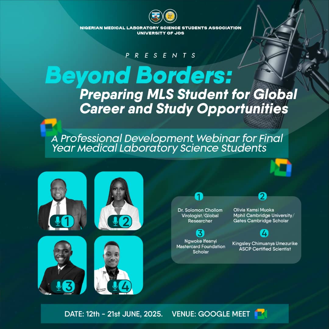 Nimelssa_uj's tweet image. We’re proud to announce the successful conclusion of our Professional Development Webinar Series for final-year Medical Laboratory Science students across Nigeria! 🇳🇬 From research to global career pathways, our speakers delivered value beyond words! 🙌🏽
#NIMELSSA #MedLabSci