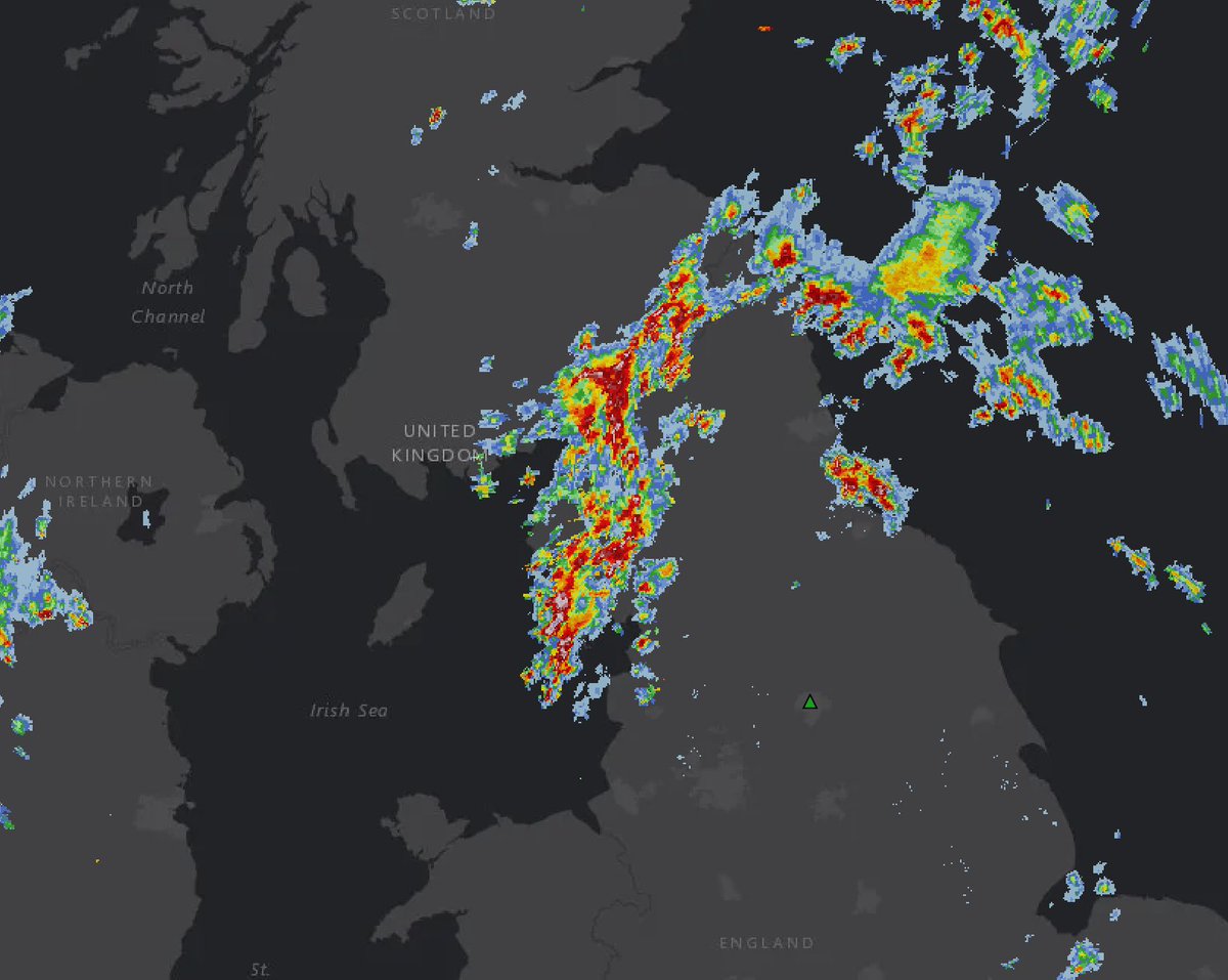 22:10 BST:

This is developing into quite a storm complex now, flash flooding &amp; large hail the main concerns.