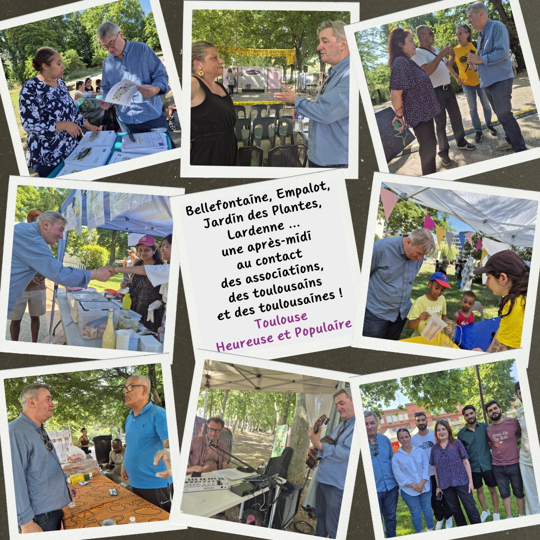 Malgré la chaleur écrasante, une belle journée #toulousaine de rencontres avec <a href="/tehar_ali/">Ali Tehar</a>  et <a href="/GINISTY11/">Florence GINISTY</a> ! #Toulouse heureuse et Populaire !