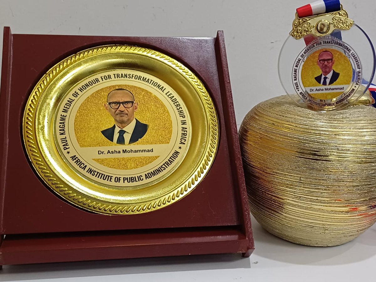 I am deeply honored to receive the Paul Kagame Medal of Honor from the Africa Institute of Public Administration for leadership in humanitarian action. Sincere appreciation to all that have contributed to this journey and the communities that I have had the privilege to serve.