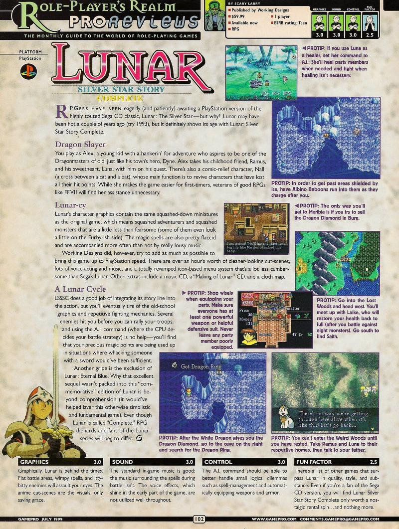 Interesting view in 1998 of what I have always thought of as a classic since the Sega CD version.