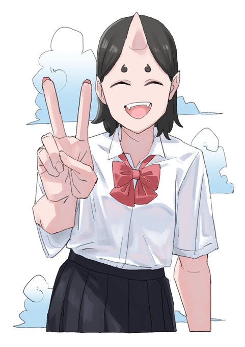 ピースをよく描く 