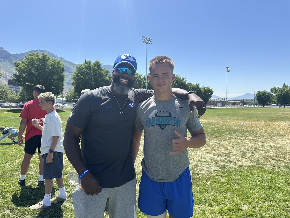 Gavin Burton (@gavinburton_) on Twitter photo Thank you <a href="/BYUfootball/">BYU FOOTBALL</a> <a href="/Justin__Ena/">Justin Ena</a> <a href="/kalanifsitake/">Kalani F Sitake</a> <a href="/CoachJayHill/">Jay Hill</a> <a href="/Bbradley_BYU/">Brandon Bradley</a> for the great camp!
<a href="/FHS_PHOEN1X/">Farmington Phoenix Football</a> <a href="/c_bangs/">CBangs</a> <a href="/d_fiefia/">David Fiefia</a> Thank you <a href="/BYUfootball/">BYU FOOTBALL</a> <a href="/Justin__Ena/">Justin Ena</a> <a href="/kalanifsitake/">Kalani F Sitake</a> <a href="/CoachJayHill/">Jay Hill</a> <a href="/Bbradley_BYU/">Brandon Bradley</a> for the great camp!
<a href="/FHS_PHOEN1X/">Farmington Phoenix Football</a> <a href="/c_bangs/">CBangs</a> <a href="/d_fiefia/">David Fiefia</a>