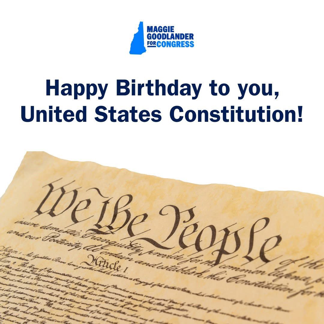 MaggieG603's tweet image. On June 21, 1788, our great state’s ratification of the United States Constitution made our nation a nation under the rule of law. Nothing about the Constitution’s birth 237 years ago today was inevitable. The vote to ratify here in New Hampshire was narrow as hell: 57-47.…