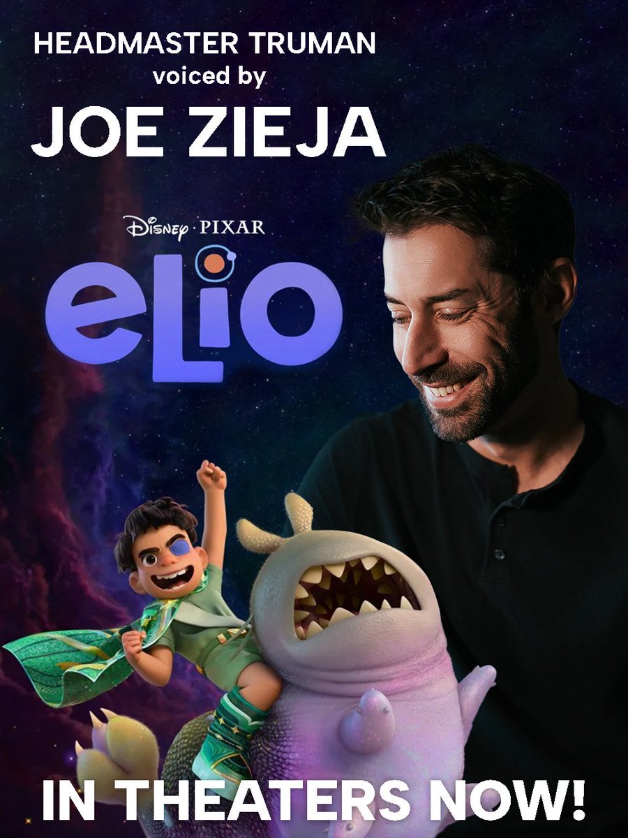 JoeZieja's tweet image. Such an incredible experience to be part of another Pixar movie. Elio is an adorable film and I am so grateful that I could lend my voice to it. Thank you to @AtlasTalent, @Pixar and the incredible team of artists and creators for giving the world their talent.