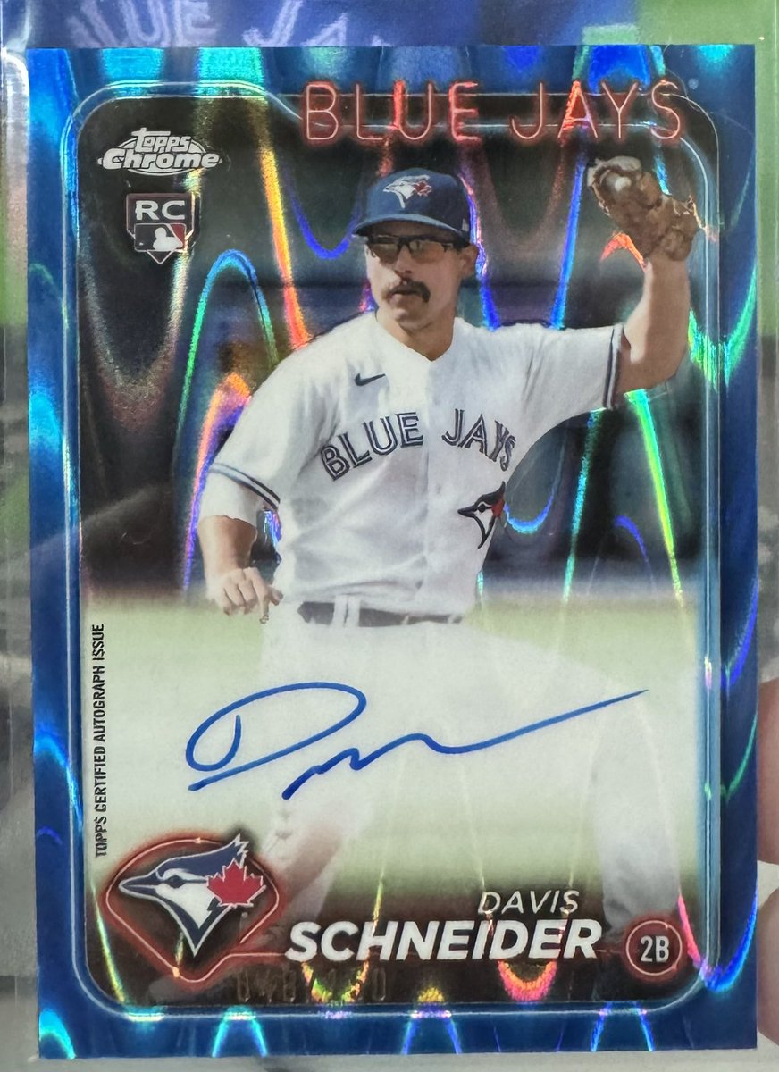 3 RBI DAY FOR DAVIS SCHNEIDER!!!
———————————————————
#sportscards #baseballcards #baseball #sports #collector #davisschneider #bluejays #topps #toppsbaseball #toppschrome