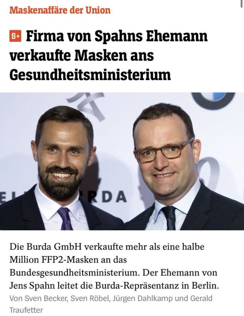 Wollt ihr mich verarschen?????
Im ÖD wäre Spahn schon vor Gericht.