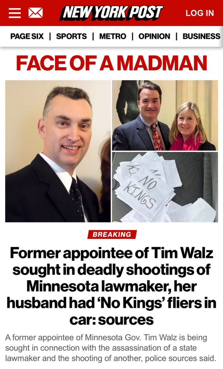 No Kings is officially a domestic terrorist movement.

This is insanity and Tampon Tim should be fired and arrested.

#NoKingsDay #NoKingsProtest #NoKingsInAmerica #NoKingsRally #timwalz #TAmponTim