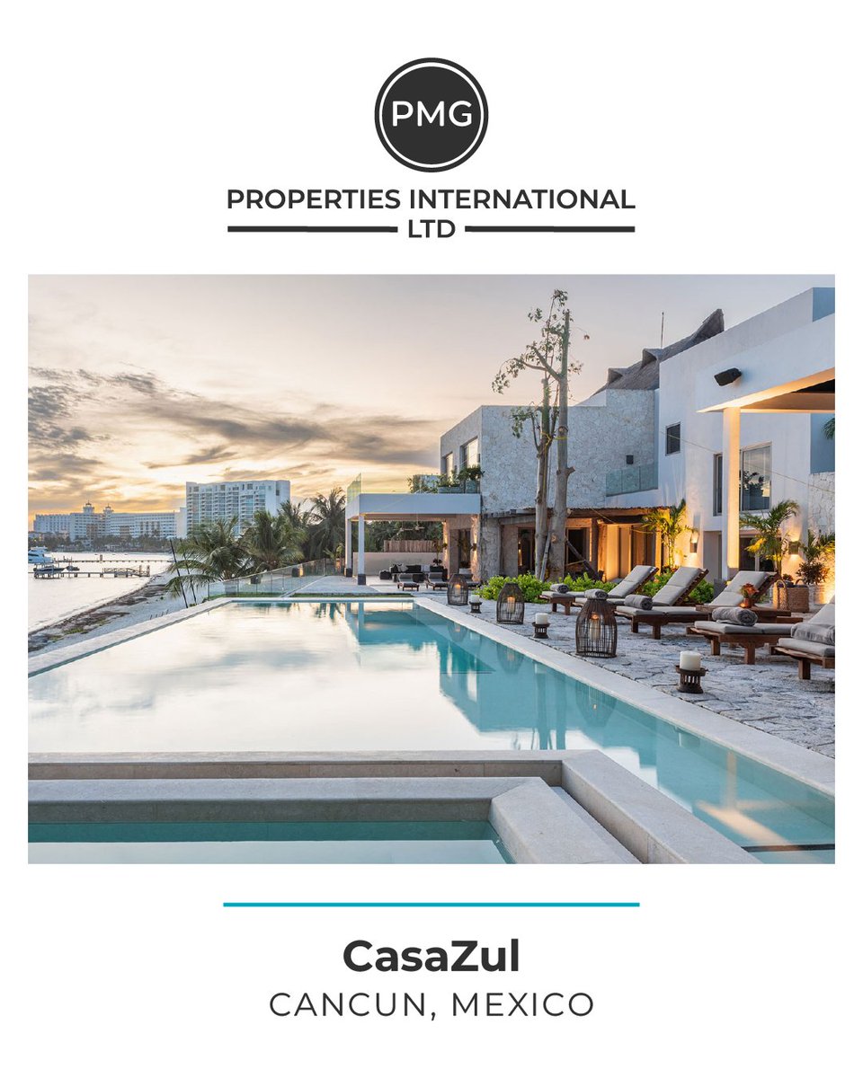 PropertiesPmg's tweet photo. Paradise found at CasaZul 💙🌊 Located on Cancun’s most coveted beach in the exclusive Flamingos neighborhood, this 8-bedroom villa is the ultimate getaway for up to 25 guests. You set the tone—go big or unwind in total privacy.

#CancunEscape #BeachfrontLuxury #RivieraMayaVibes https://t.co/Is6dFxDDEC