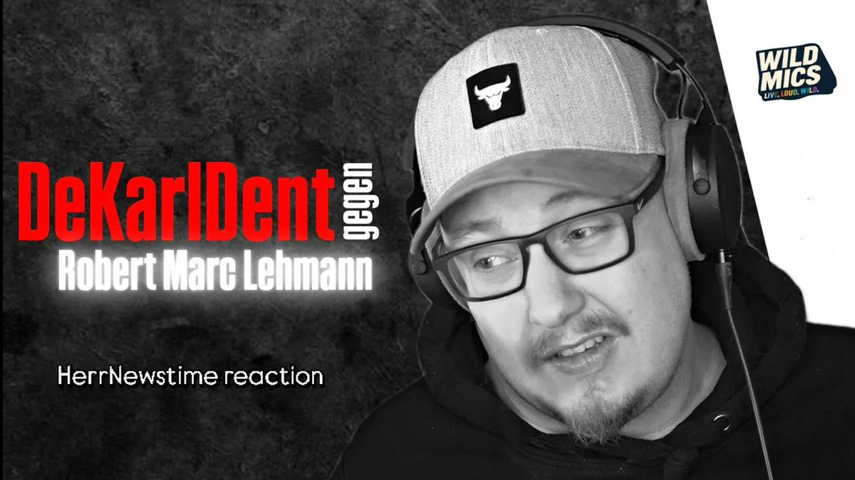 WildMics (@wildmics) on Twitter photo DeKarlDent feuert gegen Robert Marc Lehmann | <a href="/HerrNewstime/">HerrNewstime</a> REACTION | #004 | #VEGAN
🔴 youtube.com/watch?v=CRZouK… DeKarlDent feuert gegen Robert Marc Lehmann | <a href="/HerrNewstime/">HerrNewstime</a> REACTION | #004 | #VEGAN
🔴 youtube.com/watch?v=CRZouK…