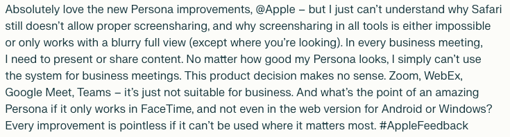 MJoist's tweet image. @Apple #AppleFeedback