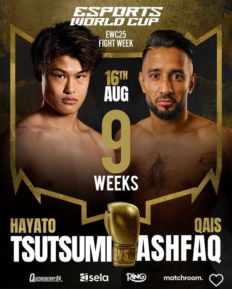 LetsGoManagement (@letsgomanage) on Twitter photo 9 WEEKS!! <a href="/ringmagazine/">Ring Magazine</a>
<a href="/Qais_Ashfaq/">Qais Ashfaq π¬π§|π΅π°</a> Heads to The Kingdom of Saudi Arabia to face Undefeated Tsutsumi on 16th August on a huge card headlined by #ItaumaWhyte !
<a href="/RiyadhSeason/">Ω
ΩΨ³Ω
Ψ§ΩΨ±ΩΨ§ΨΆ | Riyadh Season</a>
<a href="/Sela/">sela | Ψ΅ΩΨ©</a>
<a href="/Queensberry/">Queensberry Promotions</a>
<a href="/MatchroomBoxing/">Matchroom Boxing</a> 9 WEEKS!! <a href="/ringmagazine/">Ring Magazine</a>
<a href="/Qais_Ashfaq/">Qais Ashfaq π¬π§|π΅π°</a> Heads to The Kingdom of Saudi Arabia to face Undefeated Tsutsumi on 16th August on a huge card headlined by #ItaumaWhyte !
<a href="/RiyadhSeason/">Ω
ΩΨ³Ω
Ψ§ΩΨ±ΩΨ§ΨΆ | Riyadh Season</a>
<a href="/Sela/">sela | Ψ΅ΩΨ©</a>
<a href="/Queensberry/">Queensberry Promotions</a>
<a href="/MatchroomBoxing/">Matchroom Boxing</a>