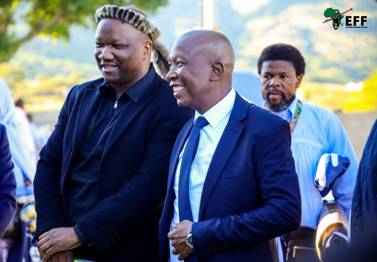 Sinawo_Thambo's tweet photo. The President and Secretary General of the EFF who steered us past infiltration and sabotage.

Today we look on as “think tanks” self-destruct. https://t.co/GQAZjeAjvo