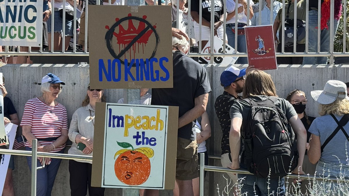 Some of the signs at this protest.