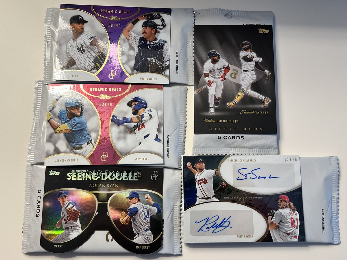 TrajectoryCards (@trajectorycards) on Twitter photo 2025 Topps Dynamic Duals Auto and Inserts from 1 box. Shipping box was crushed but hobby box and cards were ok <a href="/CardPurchaser/">Card Purchaser</a> 2025 Topps Dynamic Duals Auto and Inserts from 1 box. Shipping box was crushed but hobby box and cards were ok <a href="/CardPurchaser/">Card Purchaser</a>