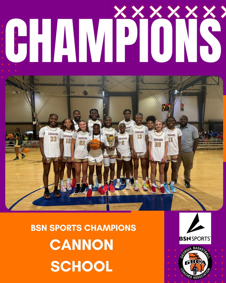 GBCA Girls Live Event (@girlsgbcalive) on Twitter photo ๐ Shoutout to Cannon School (NC) for taking home the <a href="/BSNSPORTS/">BSN SPORTS</a> Championship! Congrats! #gbcagirlslive ๐ Shoutout to Cannon School (NC) for taking home the <a href="/BSNSPORTS/">BSN SPORTS</a> Championship! Congrats! #gbcagirlslive