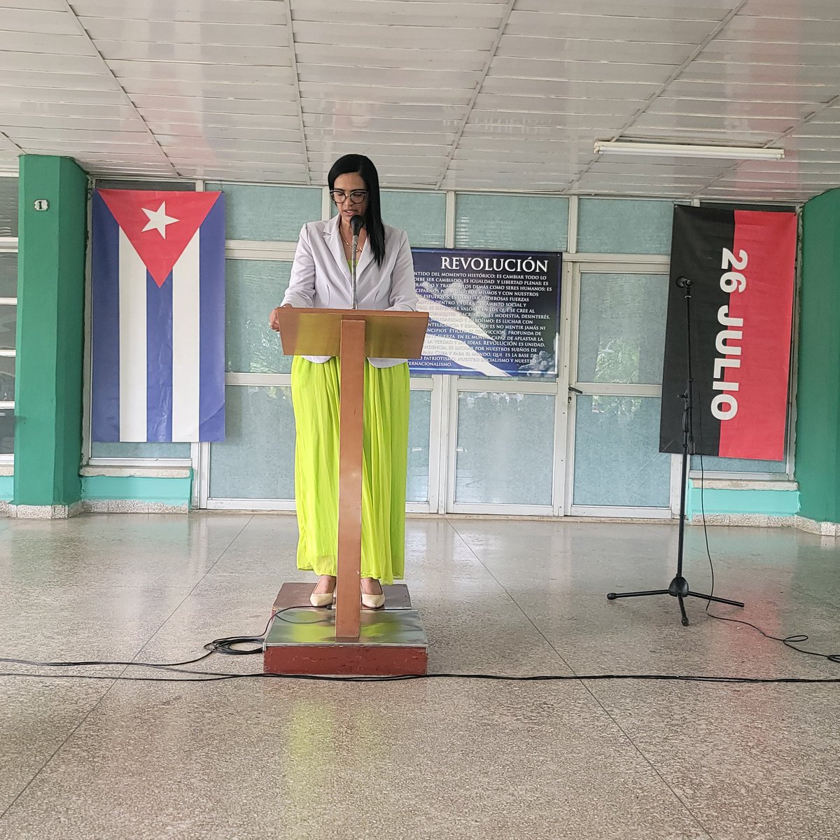 Yelenys Tornet Menéndez (@yelenyslastunas) on Twitter photo Acto por el 45 aniversario del Hospital General Docente 'Dr. Ernesto Guevara de la Serna" #LasTunas
Muchas felicidades y el reconocimiento a todos los trabajadores de ésta prestigiosa institución. 
#PorLasTunasLaVictoria 
#PorUn26EnEl26 Acto por el 45 aniversario del Hospital General Docente 'Dr. Ernesto Guevara de la Serna" #LasTunas
Muchas felicidades y el reconocimiento a todos los trabajadores de ésta prestigiosa institución. 
#PorLasTunasLaVictoria 
#PorUn26EnEl26
