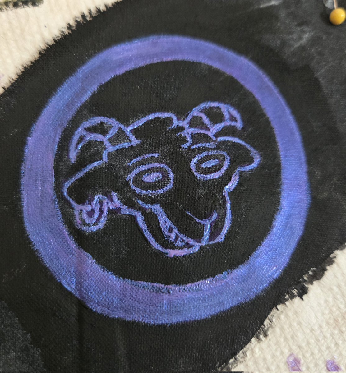 Moongoat patch i painted #theloudhouse