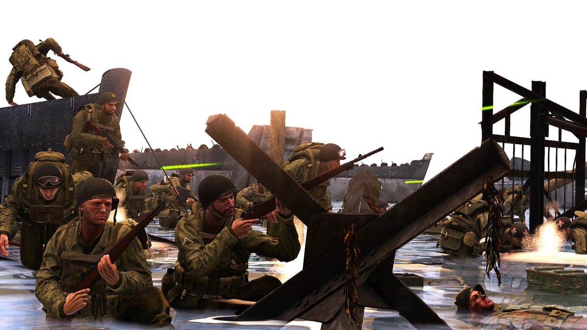 #Arma3 #CommunitySpotlight #179!💡

American soldiers disembark from landing crafts into hellfire and storm Omaha Beach during the morning of June 6th, 1944 in this week's featured community screenshot.

Casualties sustained at Omaha Beach by American forces were higher than any