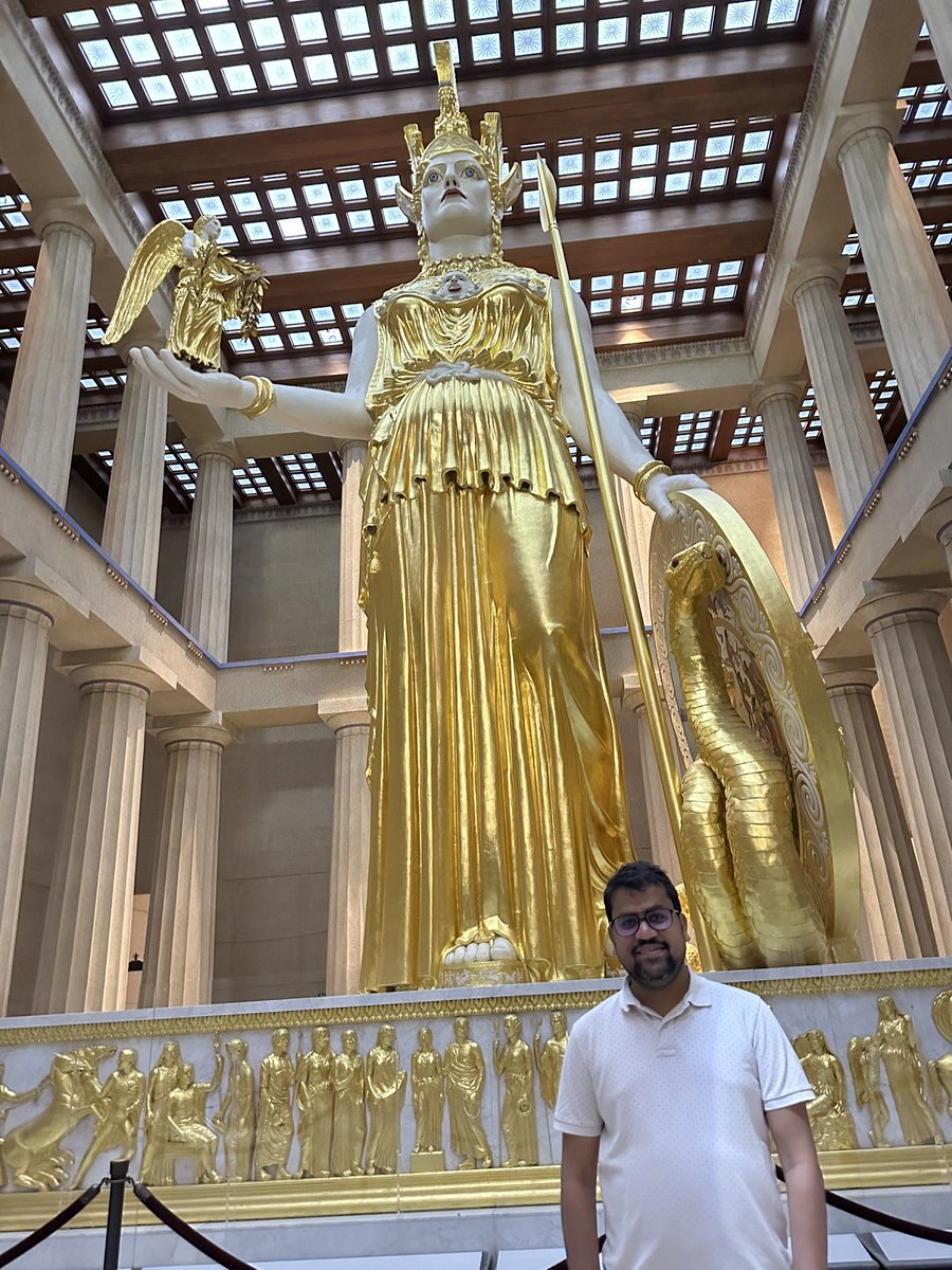 anand_bhattad's tweet image. Highly recommend checking out the Parthenon if you’re in Nashville for #CVPR2025. It’s an exact 1:1 replica of the original in Athens.