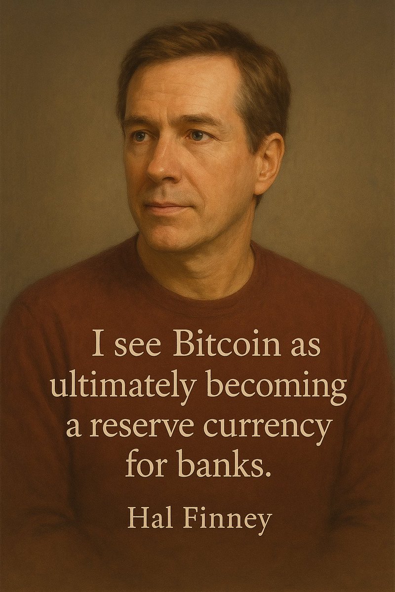 CryptoFocusBtc's tweet photo. While most were still trying to understand what Bitcoin even was

 Hal Finney was already running it.
He helped receive the first Bitcoin transaction from Satoshi himself.
Not for hype but for belief.

The quiet start of a revolution. https://t.co/HhnTx1Iiah