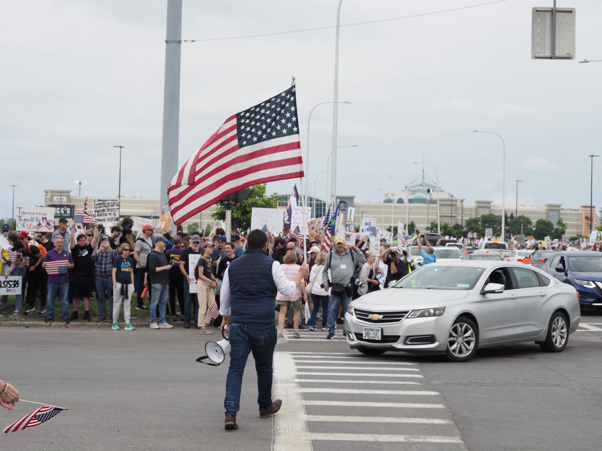 brycenpace's tweet photo. Representative John Mannion (NY-22) joins protesters at the #NoKings demonstration in #Syracuse. https://t.co/559YMA08pN