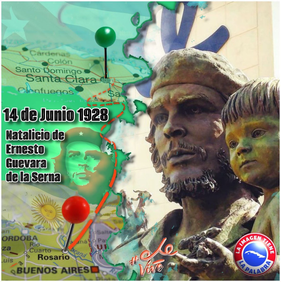 de_la31583's tweet photo. @CdiRios17765 
La historia quiso unirlos un día como hoy y ambos mostraron el coraje, el valor y las ansias de liberar a Cuba. 
#MaceoYCheViven #CubaPorLaVida #CubaCoopera @cubacooperaven @MINSAPCuba https://t.co/AFw31K5Ux3