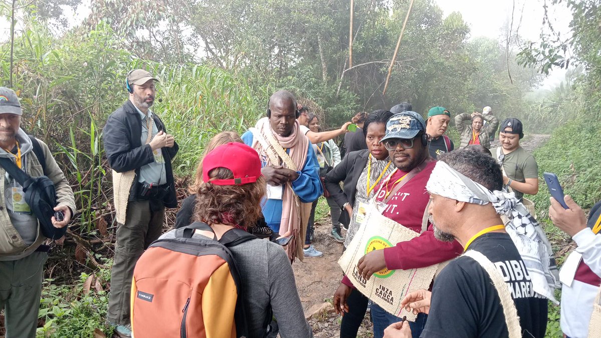 ACITCAMPESINOS's tweet photo. Una delegación  internacional del foro global de la tierra 2025 nos está visitando en la zona de reserva campesina d la montaña Caucana #Colombia. Microfundio,sujeto politico, dimension ambiental,cultura cafetera,agroecologia hace parte de la experiencia @landcoalition @CINEP_PPP https://t.co/Tr0OavUQvM