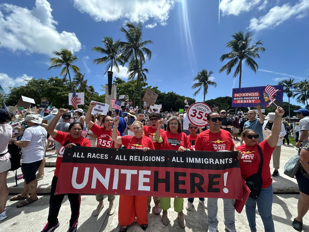 UNITEHERE_SoFla's tweet image. We are all races. All religions. All immigrants.
#miami