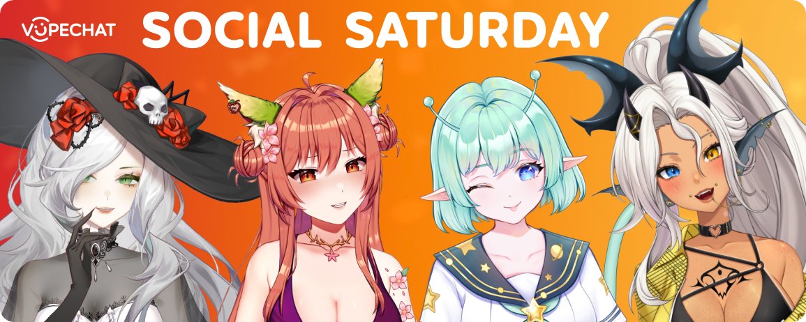 vupechat's tweet image. SOCIAL SATURDAY ABOUT TO START 📣

Join @Daresiel, @VtWaifu, @alien_mixture, @Sprixer &amp;amp; TONS of new friends!

Curious what the HYPE is about? 🤔
1. go to vupechat.com
2. click big button
3. get isekaid into a world of friendship, chaos &amp;amp;  fun 💜

SEE U THERE OR...? 👇