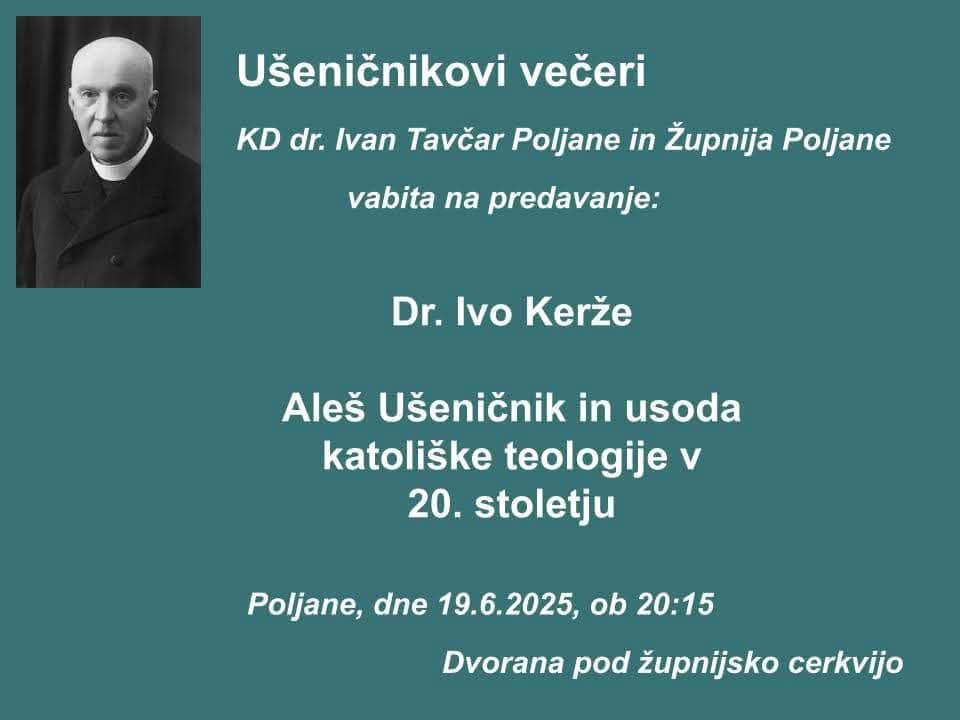 Oznanila za nedeljo Sv. Trojice: slavje ob 16-letnici blag. temeljenga kamna farne cerkve (gasilska in sejemska maša); Telovo, predavanje o Polancu dr. Alešu Ušeničniku itd.
Dobrodošli!