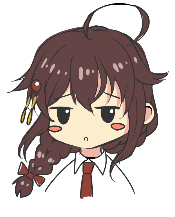 時雨(艦これ) ,時雨改二 「10分間で、ゆるく時雨を描いてみた。」|火村 モリタカ＠/5月COMITIA144（B51a)/その次は神戸かわさき10のイラスト