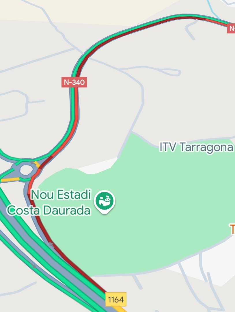 Estat del trànsit: grana.