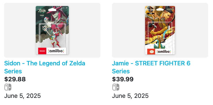 Good news! Seems like Amazon US is starting to carry new first party Nintendo games and amiibo again: bit.ly/4n19Mk7