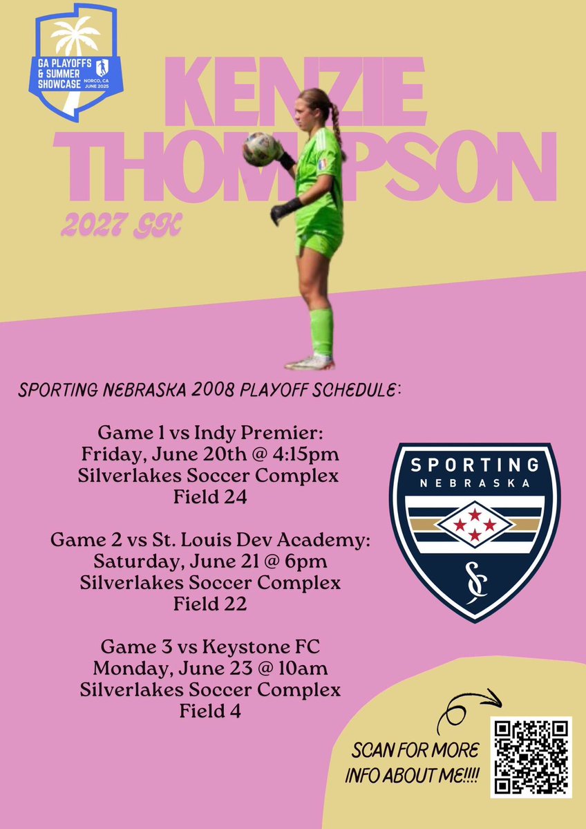 Kenzie Thompson 2027 (@kenziethompson0) on Twitter photo Cant wait for playoffs 🔜🔜
Come check us out!
<a href="/LBax01/">Luke Baxter</a> <a href="/Sofc08/">Sporting Nebraska GA 2008</a> <a href="/ImCollegeSoccer/">College Soccer Truth ™</a> <a href="/ImYouthSoccer/">ECNL/GA/Recruiting/College Soccer</a> Cant wait for playoffs 🔜🔜
Come check us out!
<a href="/LBax01/">Luke Baxter</a> <a href="/Sofc08/">Sporting Nebraska GA 2008</a> <a href="/ImCollegeSoccer/">College Soccer Truth ™</a> <a href="/ImYouthSoccer/">ECNL/GA/Recruiting/College Soccer</a>