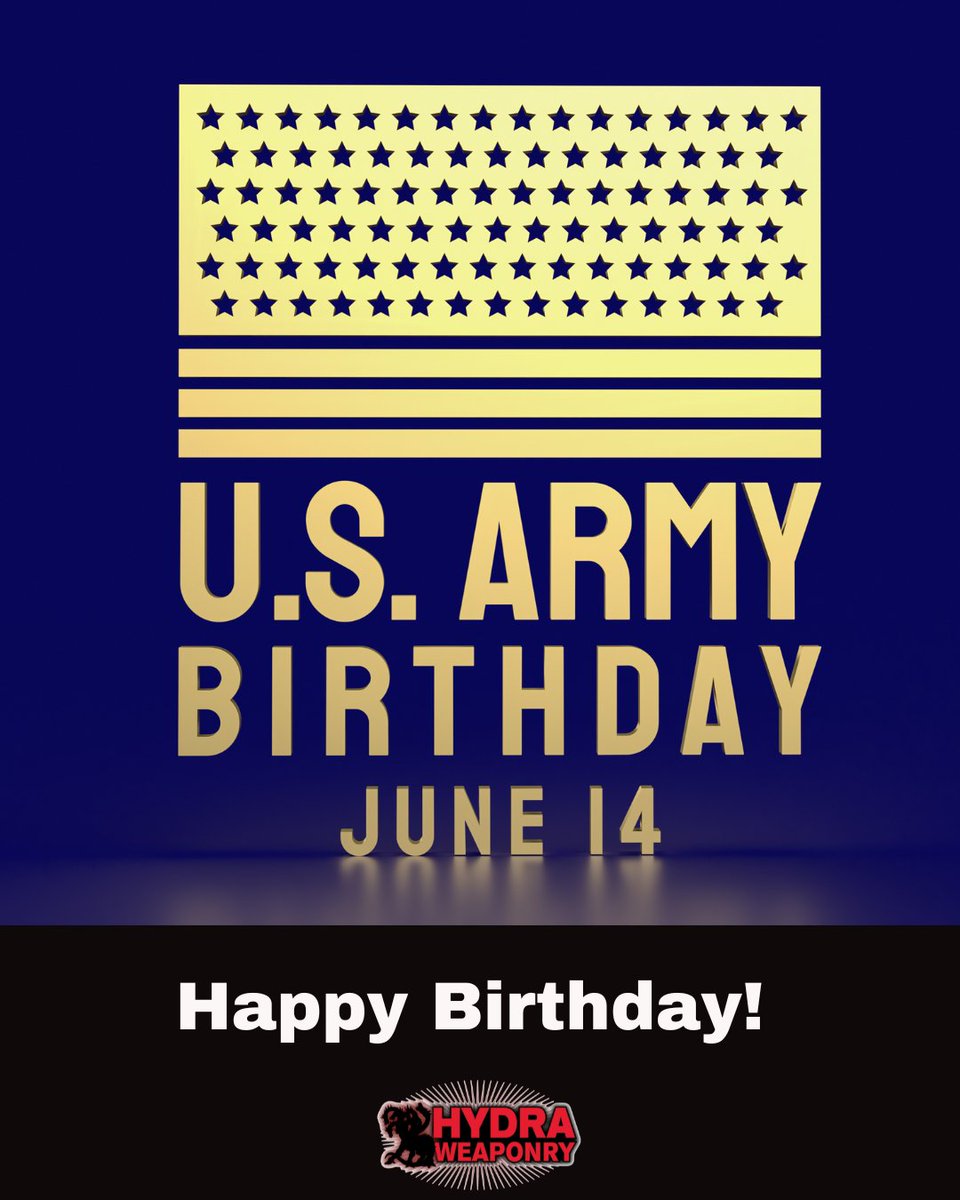HydraWeaponry's tweet image. 250 years strong and still leading the charge.

Happy Birthday to the U.S. Army — America’s hammer and Hydra’s inspiration for building rugged, mission-ready firepower.

To every soldier past and present: we salute you.

#ArmyBirthday #HydraWeaponry #BuiltForBattle