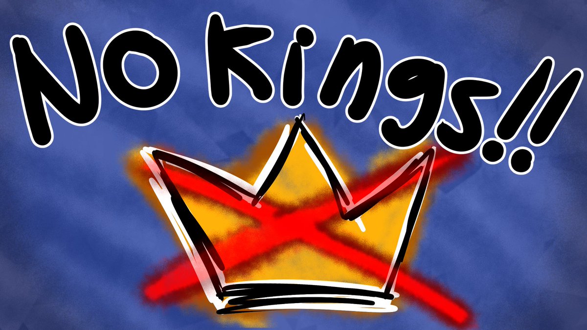 NO KINGS!! TRUMP NOT A KING! HE WILL NEVER BE A KING!!!
#nokings #NoKingsDay 
nokings.org