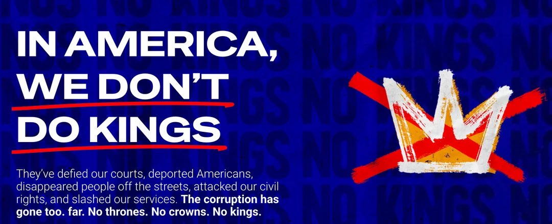 fieldsoflupine's tweet image. Trump doesn’t stand for me, I won’t kneel for him. 

America has no king, America needs no king. 

#NoKingsDay #NoKingsProtest #NoKingsInAmerica