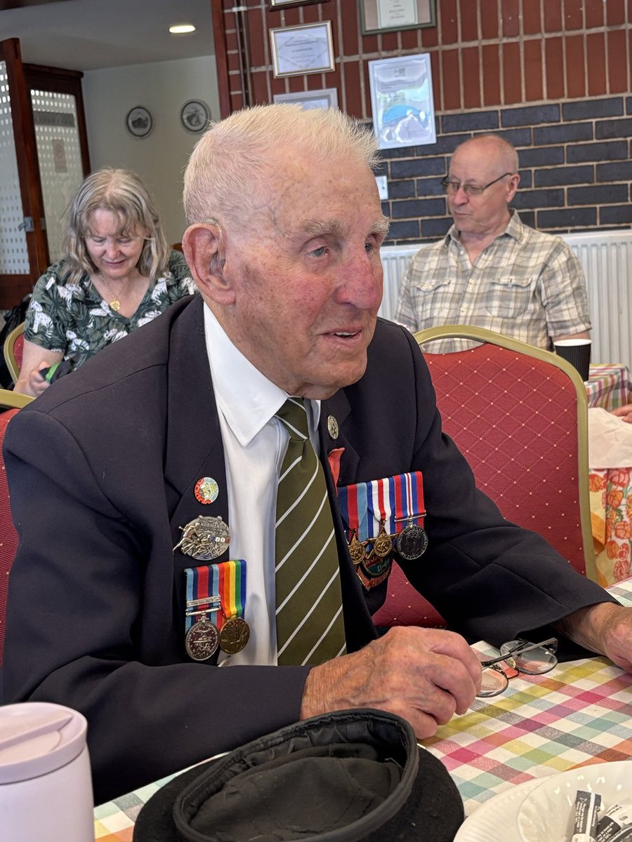 York Normandy Veteran Ken Cooke (99) was the VIP guest at Strensall Carnival today where he chatted and had his photograph taken with many people. He was there for nearly 5 hours and said he had a great day at a very well organised event.
