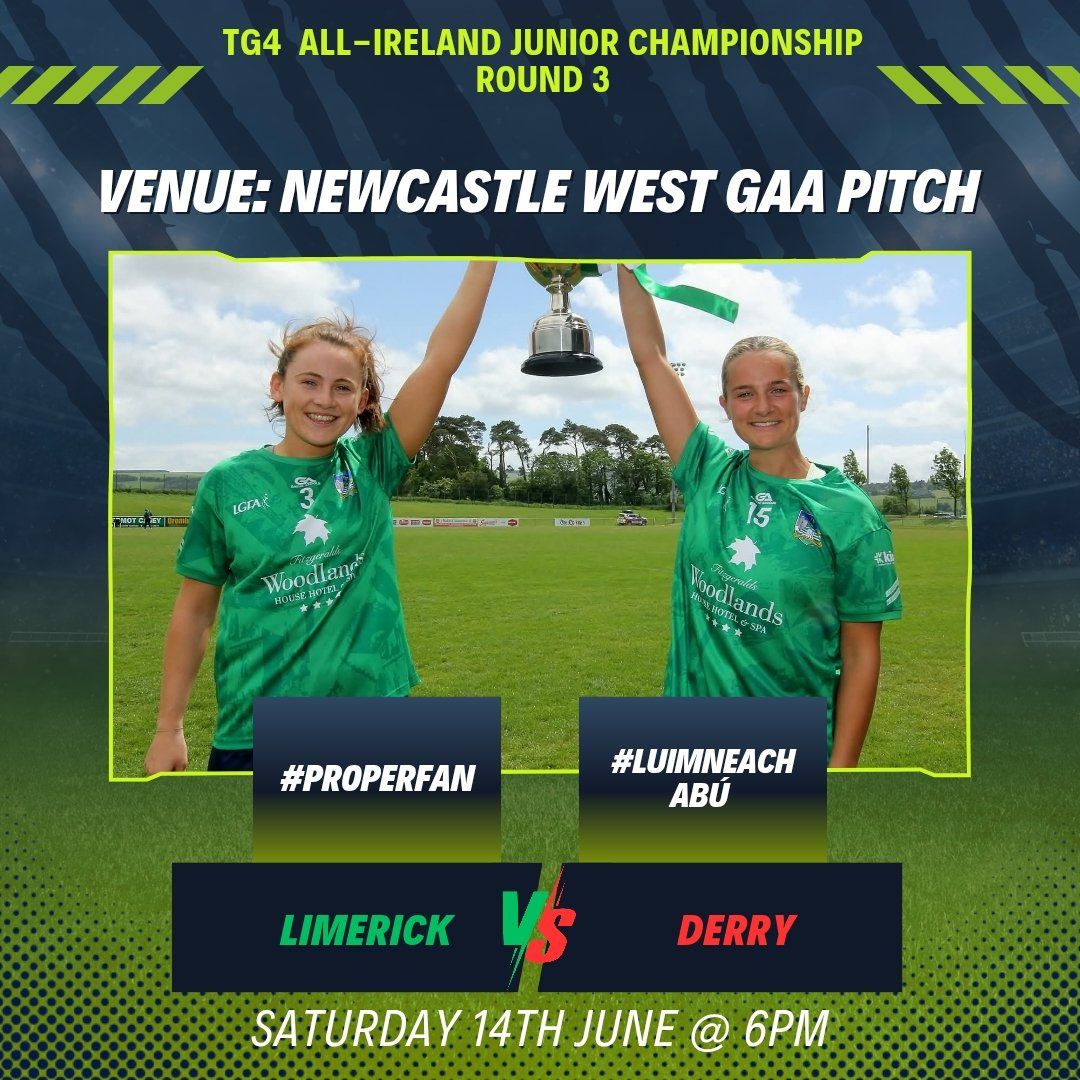 Best wishes to all involved with the <a href="/LKLadiesGaelic/">LimerickLadiesGaelic</a> Senior Football team today V Derry🤞🏻

So proud of our many former students on the panel🟢⚪️ 

#luimneachabú  #superwomen

<a href="/ballylandersLG1/">Ballylanders LGFA</a> @knockaineylgfa
<a href="/StAilbes/">St.Ailbes LGFCC</a>