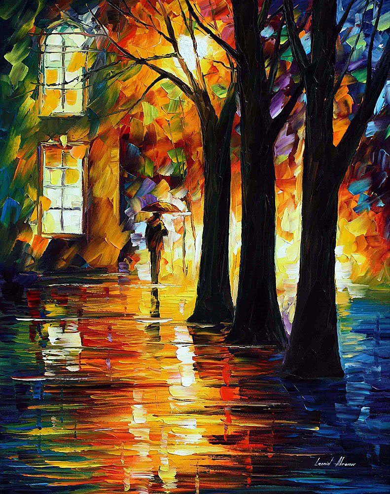 SUPPRESSED OLD MEMORIES - oil painting on canvas by Leonid Afremov afremov.com/suppressed-old…