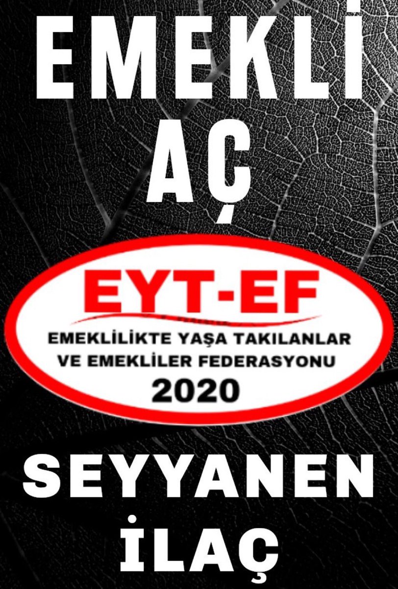 📢📢  DUYURU   📢📢

TARİH : 14 Haziran Cumartesi
SAAT : 21.00

<a href="/EytEmeklilerFed/">EYT VE EMEKLİLER FEDERASYONU</a>  Twitter (X)
Sohbet Odamıza davetlisiniz.

Katılımlarınızı bekleriz...

#EmekliAçSEYYANENilaç
#5000KısmiYasalaşmalı
<a href="/ArzuLastikci/">EYT & EF Arzu LASTİKCİ</a> <a href="/EytEmeklilerFed/">EYT VE EMEKLİLER FEDERASYONU</a>