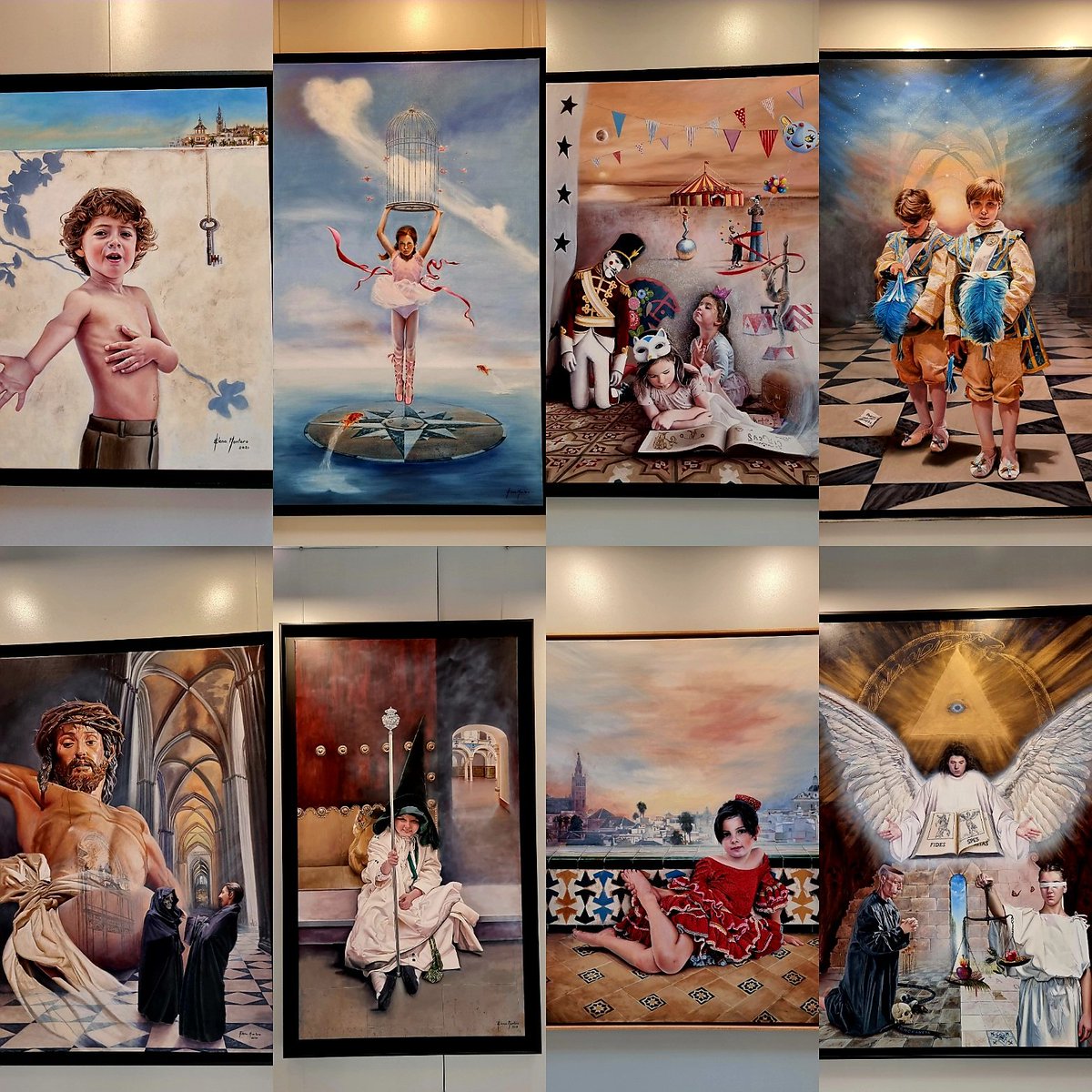 Con <a href="/elenamonteroart/">Elena Montero</a>, Licenciada en Bellas Artes por la Universidad de Sevilla y Licenciada del color, la pasión y el buen gusto. No te pierdas su exposición "AlmaYéutica" en <a href="/Ayto_Sevilla/">Ayuntamiento de Sevilla</a> Hazme caso. Una exposición donde se abrazan 'la emoción y el arte', como dice Elena.