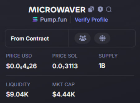 KSharits99907's tweet photo. 🏆Done: 17X
🎯$MicroWaver #MicroWaver
🔥Call: 4K - 69K
📮CA: 7qkDN99R47sSy9yhsXfbAznfzDF7EZsrrvax6hKgpump
👉TG: https://t.co/2d2ZEHCz1V https://t.co/ks1UfguHVR
