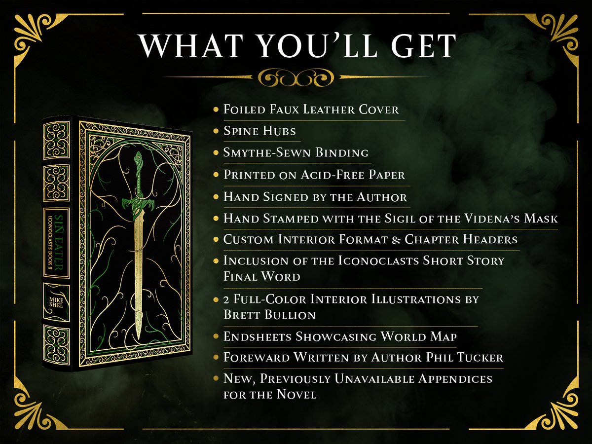 Only three days left in the Kickstarter to fund a deluxe edition of my second novel, Sin Eater. Miss the first one? No worries! It's also available! 

Click the link in the following tweet.