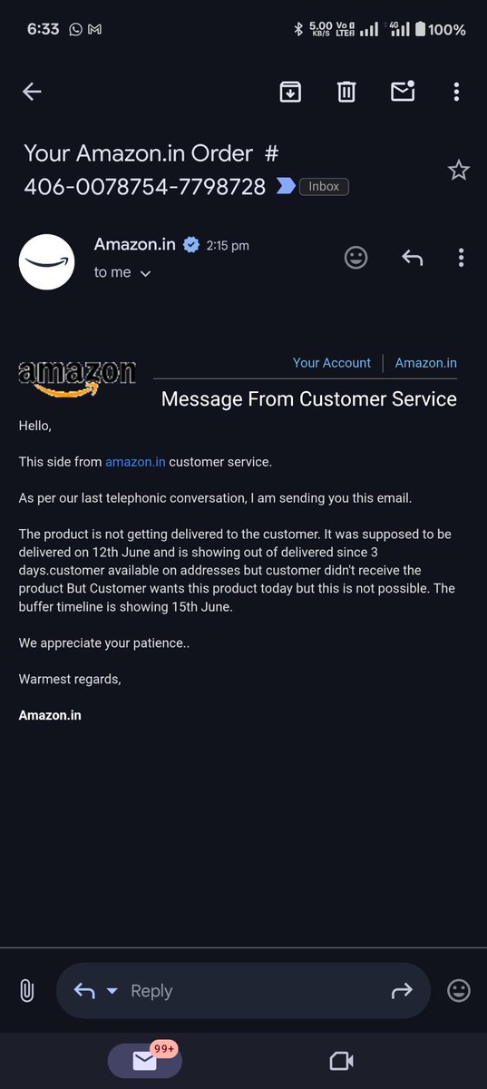 info_dost's tweet image. अब Amazon की डिलीवरी का टाइम डिलीवरी बॉय के मूड से तय होता है!😱
@amazonIN  @AmazonHelp  @jagograhakjago  @DoC_GoI   @GrahakSathi @consaff  #AmazonIndia  #PoorCustomerService #AmazonDelivery #DeliveryScam #jagoGrahakJago  #consumerRights  #ShameOnAmazon #AmazonFraud