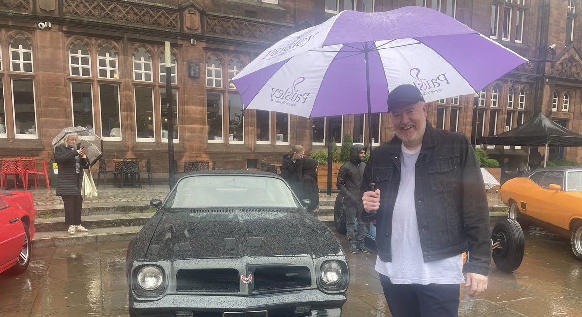 Great to see the centre of the universe so busy this morning as we went round Paisley’s CarFest 2025.  Rain never stopped anyone.  

According to Stevie it’s the best one so far.