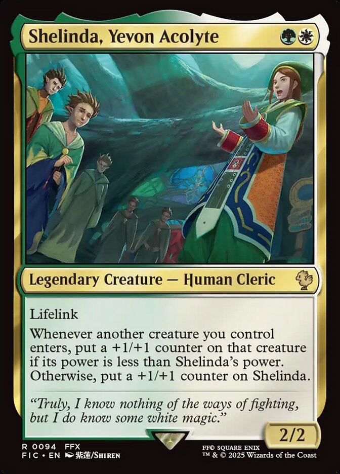 wtwlf123's tweet photo. This creature does a solid anthem impersonator adding +1/+1 counters to all smaller creature tokens that enter, as well as being a scaleable lifelinking threat. Any 2-power follow-up creature in the #mtgcube has this serving as a 3/3 lifelink for 2 mana on curve. #mtg #mtgfic https://t.co/XqBvMLkp9y